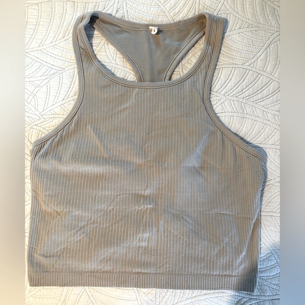 Lululemon Ribbed Women's cropped Racerback tank